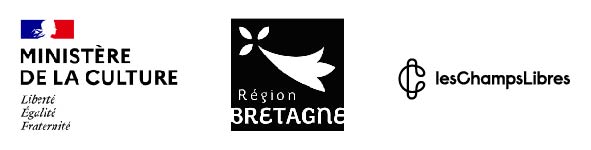 logos Ministère, Région Bretagne, Champs Libres